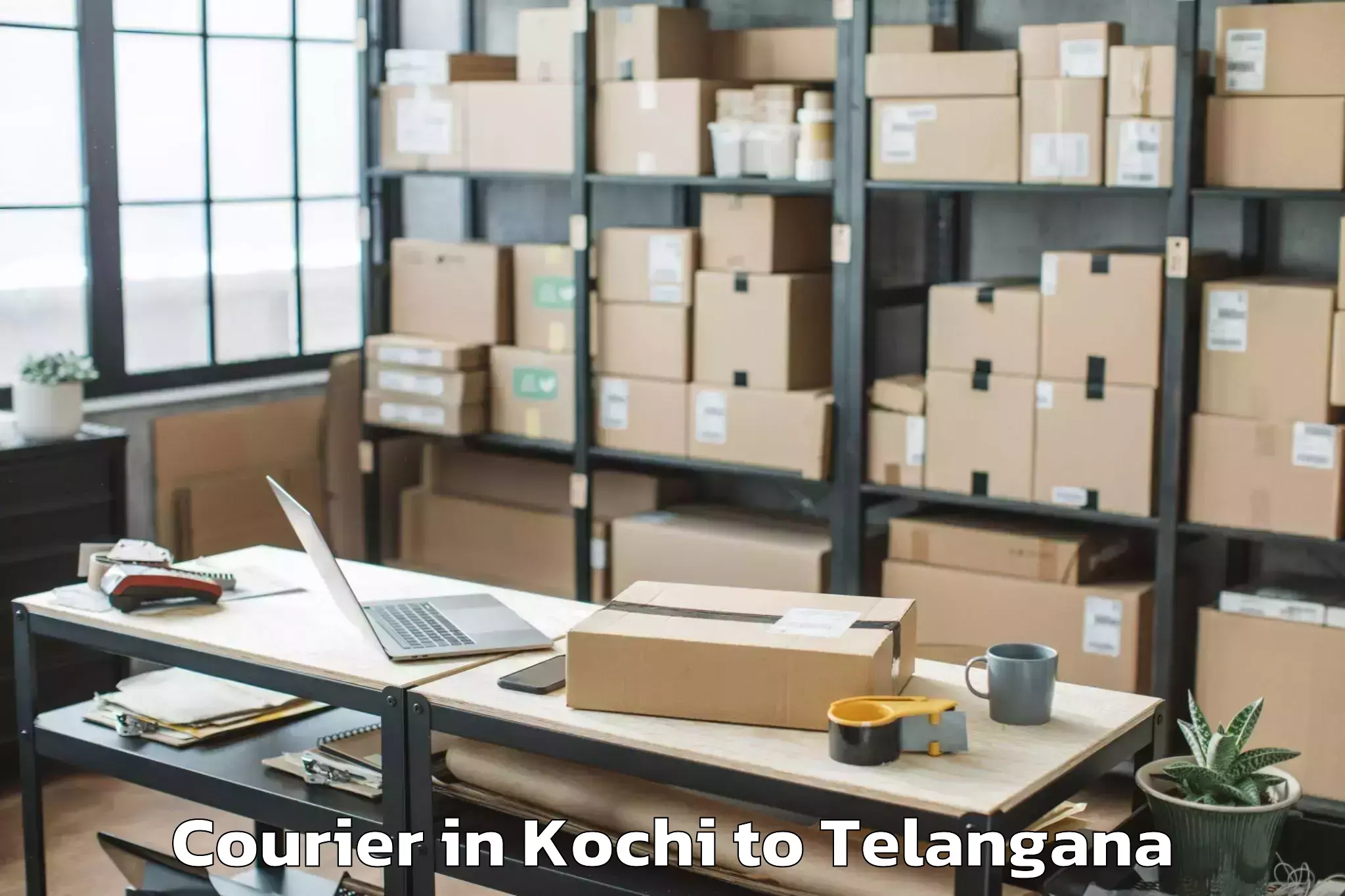 Get Kochi to Lingampet Courier